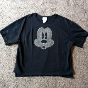 Disney Parks Bling Embellished Mickey Shirt